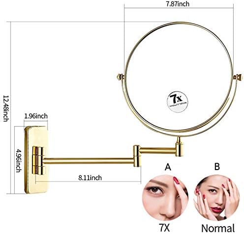 NOVOCE 8 Inch Double Sided Makeup Mirror