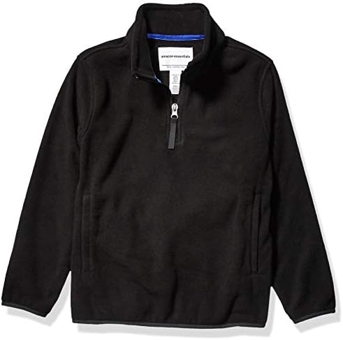 Amazon Essentials Boys Polar Fleece Quarter-Zip Pullover Jacket Warm Cozy