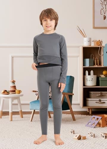 MIVEI Boys Thermal Underwear Set Winter Long Johns