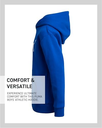 PUMA Boys Fleece Hoodie with Kangaroo Pockets