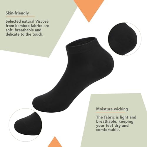 Premium School Socks for Kids Odor-Blocking Viscose Bamboo Calf Socks