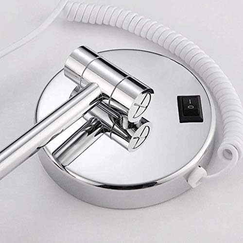 Wall-Mounted Vanity Mirror 360 Swivel LED Makeup Mirror