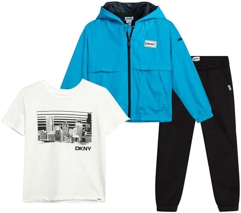 DKNY Boys 3-Piece Sweatsuit Set