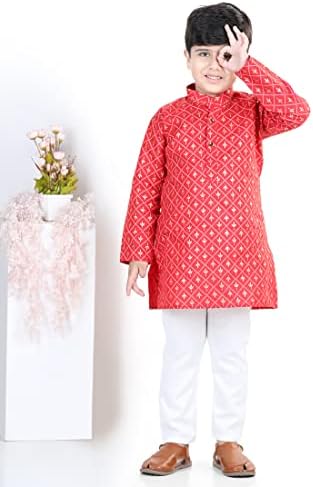 BownBee Kids Cotton Kurta Pajama Set for Boys