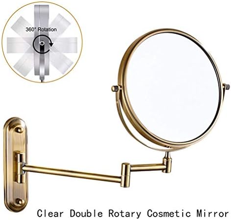 WALL-MOUNTED Makeup Mirror 360-Degree Swivel Vanity 7X