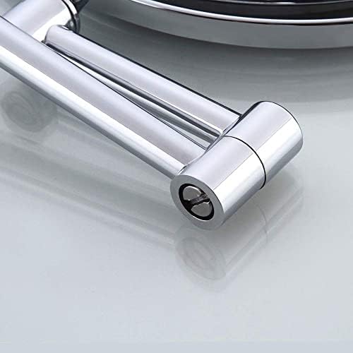 3X Magnifying Wall-Mounted Makeup Mirror Adjustable 360 Titanium 8-inch