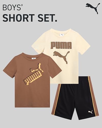 PUMA Boys 3-Piece Short Set for Active Play