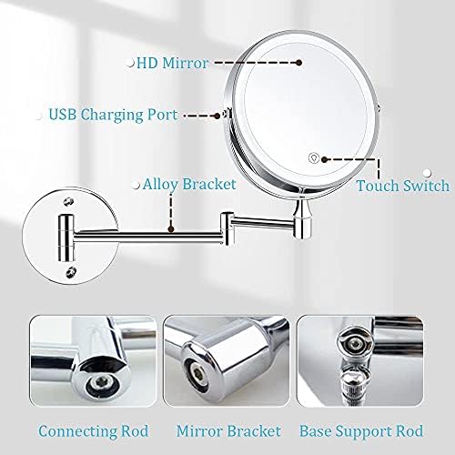 Double-Sided Vanity Mirror Cartoon Pink