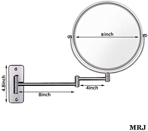 3x Magnifying Wall Makeup Mirror Antique Bronze