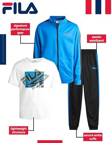 boys Fila tracksuit set with performance features for daily wear