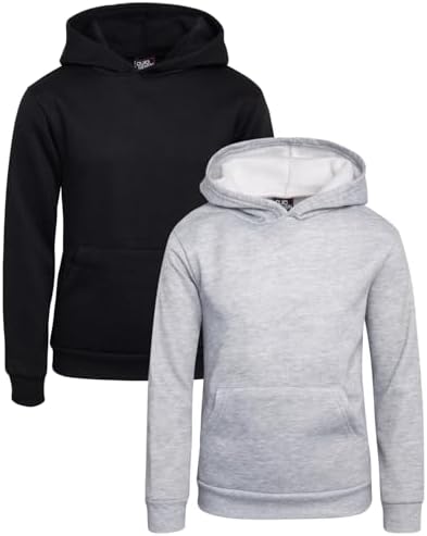 Quad Seven Boys Pullover Kangaroo Pockets 2-Pack Sizes 8-18