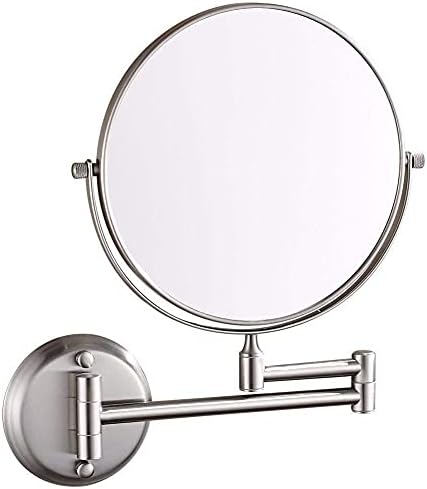 Sturdy Wall-Mounted Makeup Mirror 8-inch 3x Magnifying LCARY