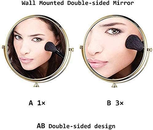 LCARY Extendable 3X1X Makeup Mirror Folding Vanity for Bathroom Travel