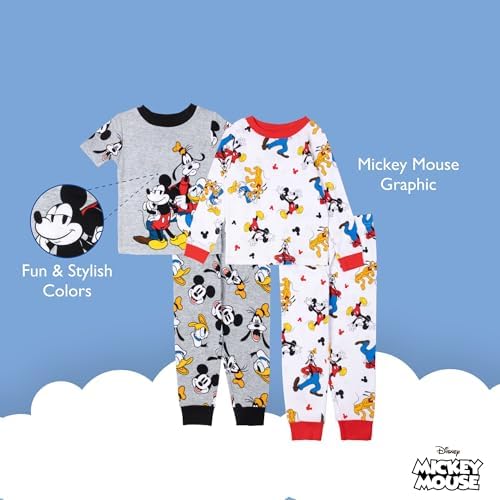 Disney Boys Snug-fit Cotton Pajama Set Soft Cute for Kids
