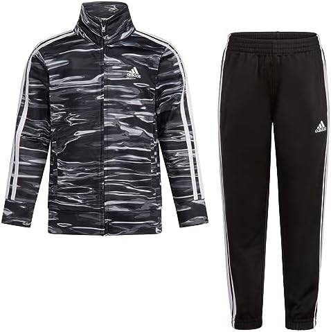 Adidas Boys Little Tricot Jacket Pant Set - 3T