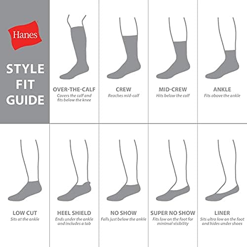 Hanes Ultimate Boys Crew Sport Socks 10-Pair Pack