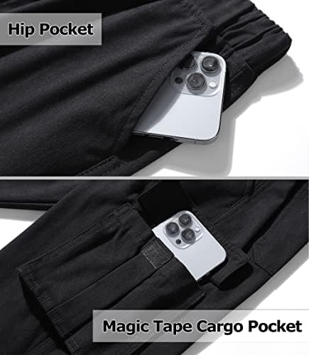 TLAENSON Elastic Cargo Joggers