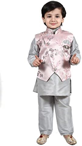 TADEX Ethnic Kurta Pant Set With Jacket 3pcs