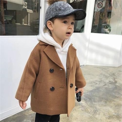 Elegant Plaid Collar Quilted Jacket for Kids