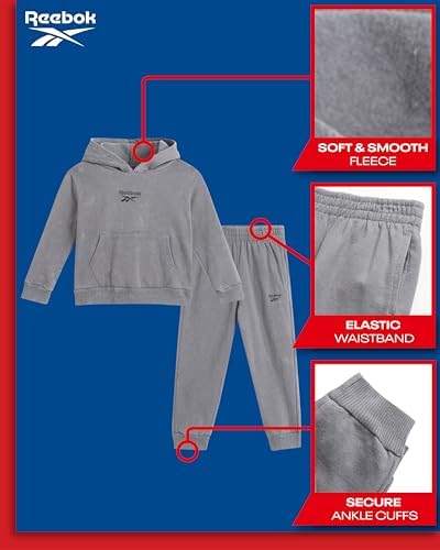 Reebok Baby Boys Efficiently Active Style 2-Piece Fleece Hoodie Jogger Sweatpants