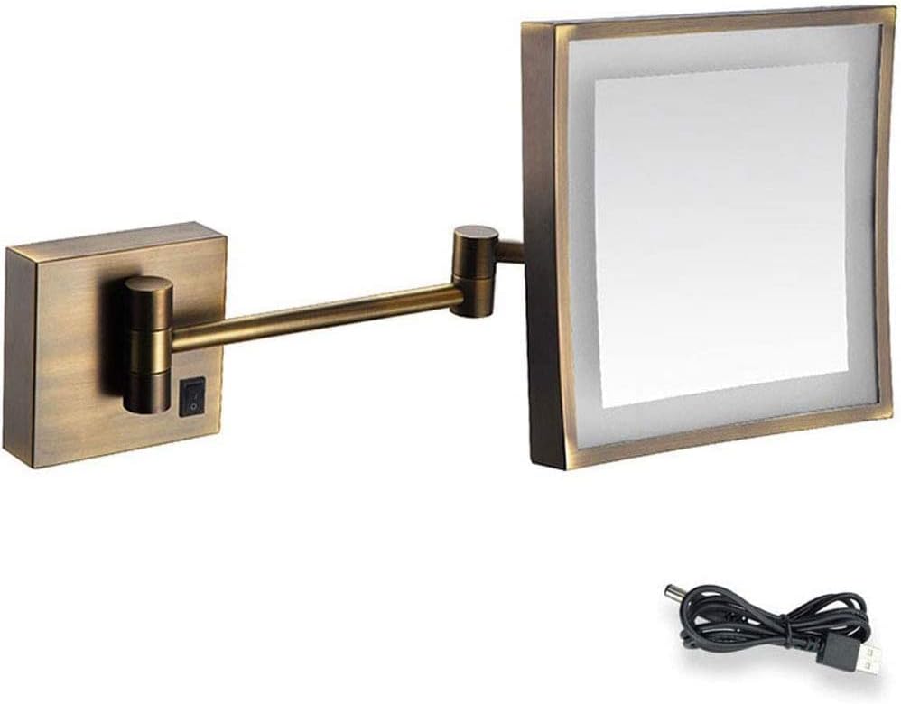 Stylish Double-Sided Vanity Mirror for Makeup and Shaving