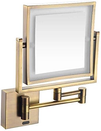 8 inch LED Light Double-Sided Wall-Mounted Vanity Makeup Mirror