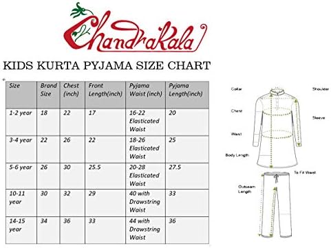 Chandrakala Kids Kurta Pyjama Set for Boys