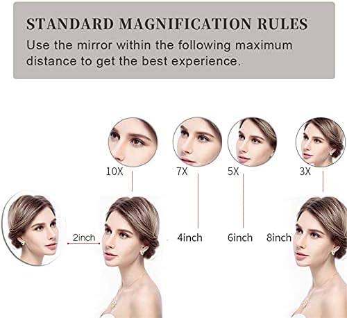 Noce Adjustable Double-Sided Makeup Mirror