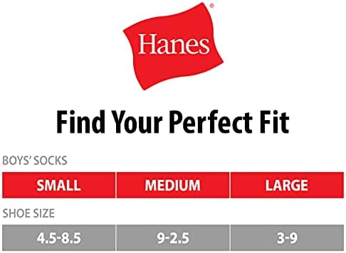 Hanes Ultimate Boys Crew Sport Socks 10-Pair Pack