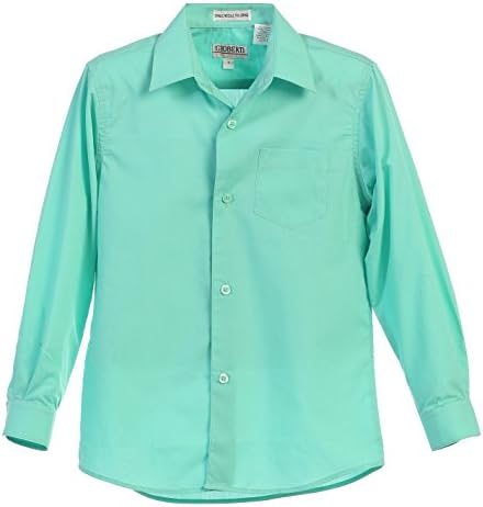 Gioberti Boys Long Sleeve Dress Shirt and Tie Set