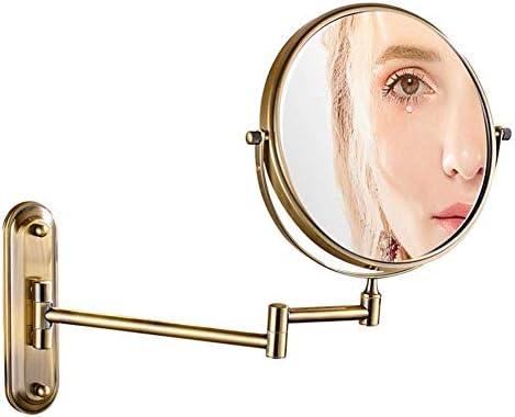 WALL-MOUNTED Makeup Mirror 360-Degree Swivel Vanity 7X