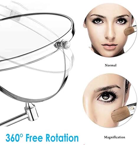 Premium 8 Wall-Mounted Mirror with 360 Swivel
