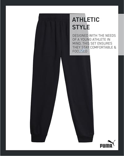 PUMA Boys 3-Piece Jogger Set - Soft Fleece Activewear