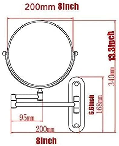 NOVOCE Extendable Makeup Mirror with 360-Degree Rotation