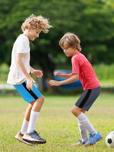 Resinta 5 Pack Boys Basketball Shorts Quick Dry Elastic Waist