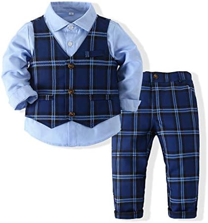Boys Slim-Fit Plaid Button-Down Shirt