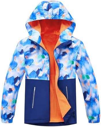 M2C Boys Waterproof Windbreaker Jacket Fleece Lined