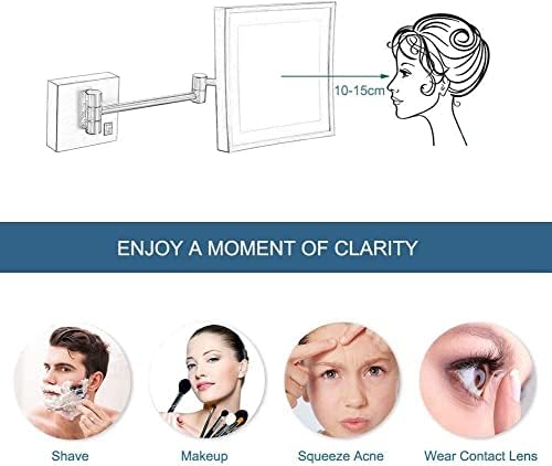 Stylish Double-Sided Vanity Mirror for Makeup and Shaving