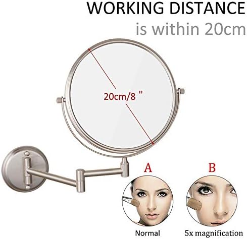 LCARY Extendable Wall-Mounted Makeup Mirror