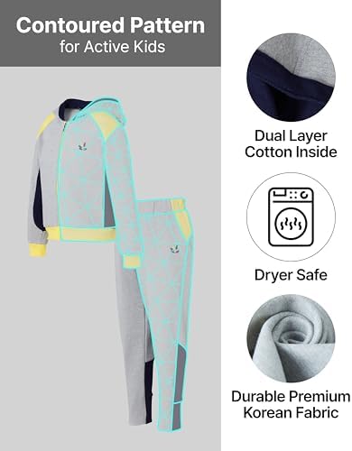 Boys Comfortable Zip-Up Tracksuit Set Ages 3-9