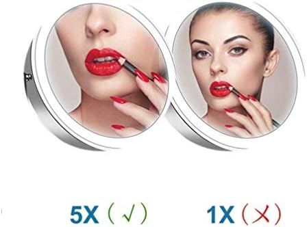 Wall-Mount 5X Makeup Mirror