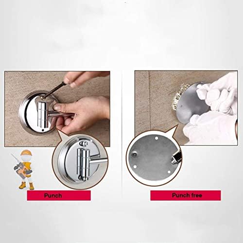 Stylish Wall-Mounted Makeup Mirror withadjustable Angles
