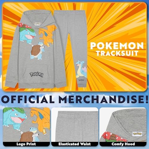Pokemon Boys Tracksuit Set - Cozy Hoodie and Joggers