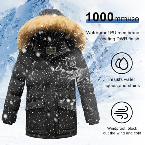 Unload the cold WULFUL boys winter coat keeps them warm dry Skidex