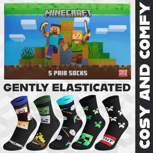 Minecraft Boys Calf Socks