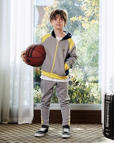 Boys Comfortable Zip-Up Tracksuit Set Ages 3-9