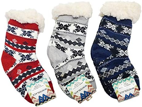 Fluffy Thermal Kids Socks Cute Christmas Gift