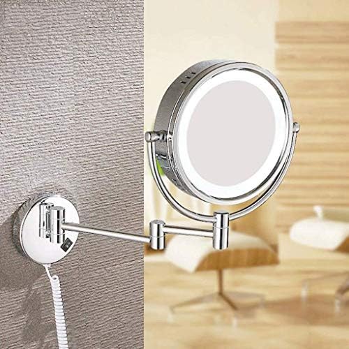 Wall-Mounted Vanity Mirror 360 Swivel LED Makeup Mirror