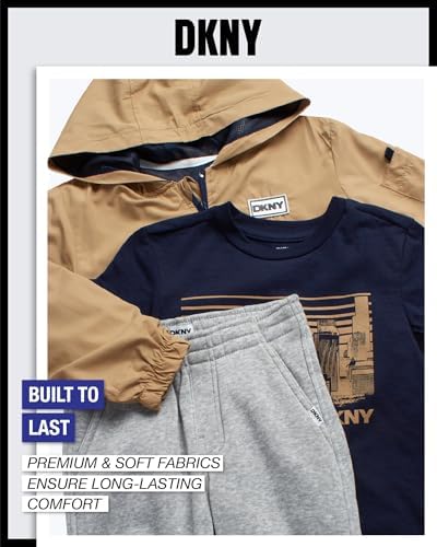 DKNY Boys DissAnchor 4-12 3-Piece Sweatuit Set