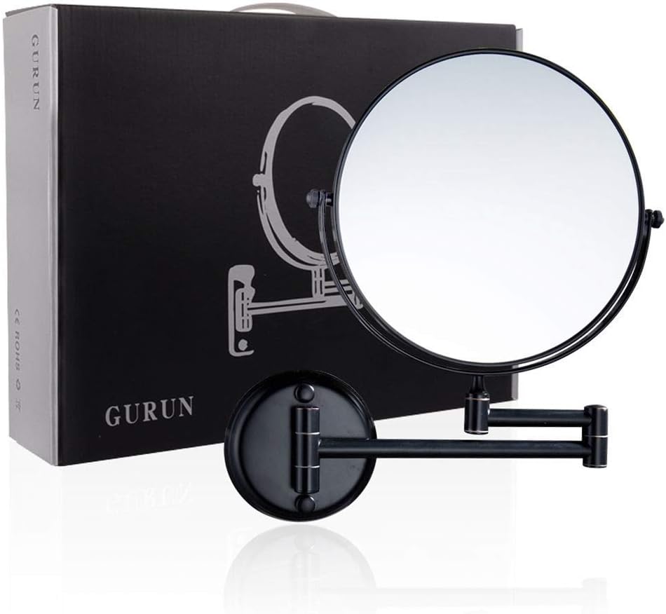 LCARY Light Up Life Makeup Mirror Wall Mount 6 Inch